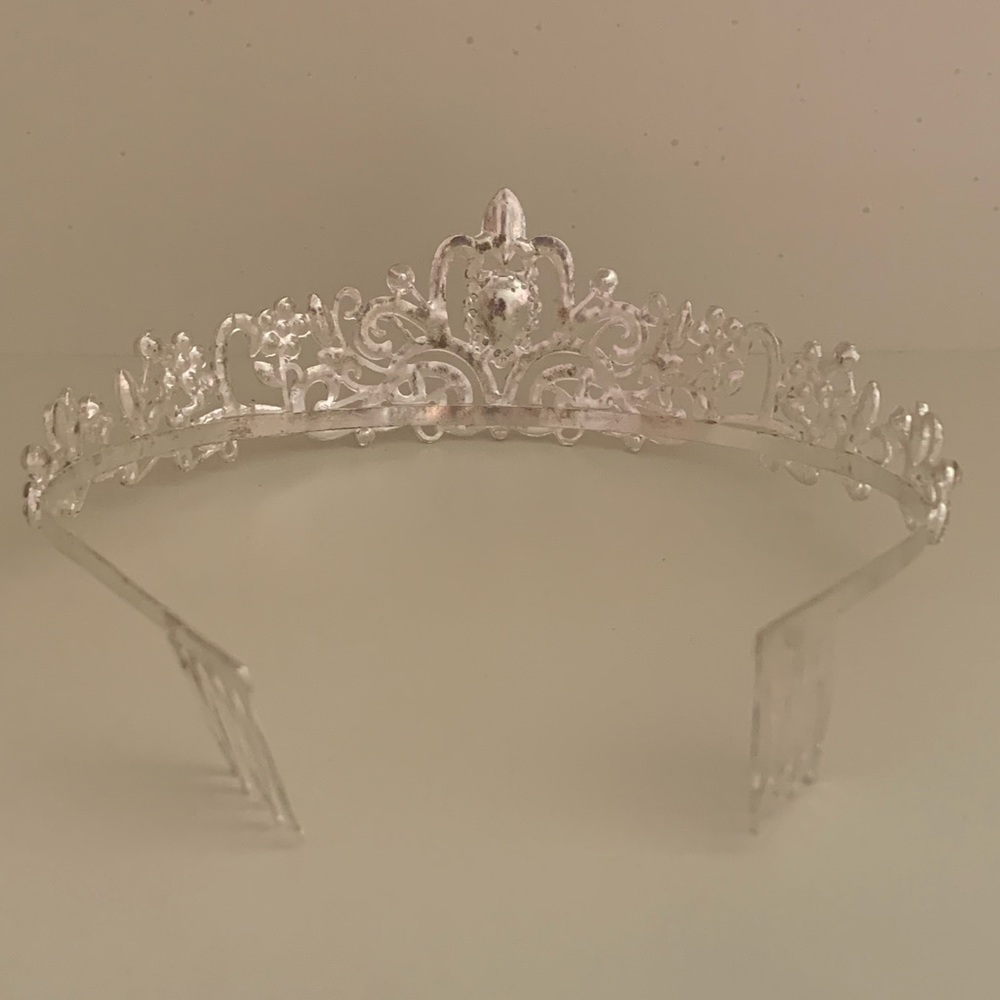 Iridescent Crystal Tiara - Picture 2 of 3